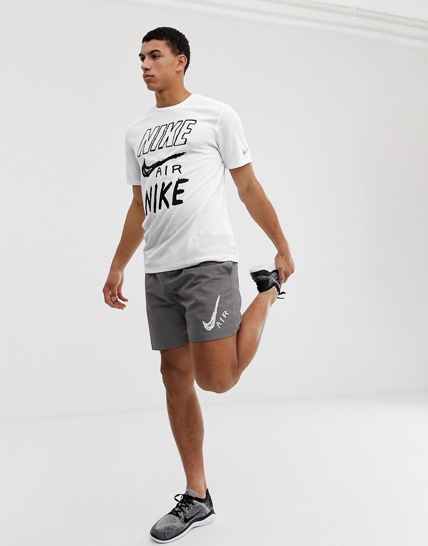 Nike Running Air logo t-shirt in white