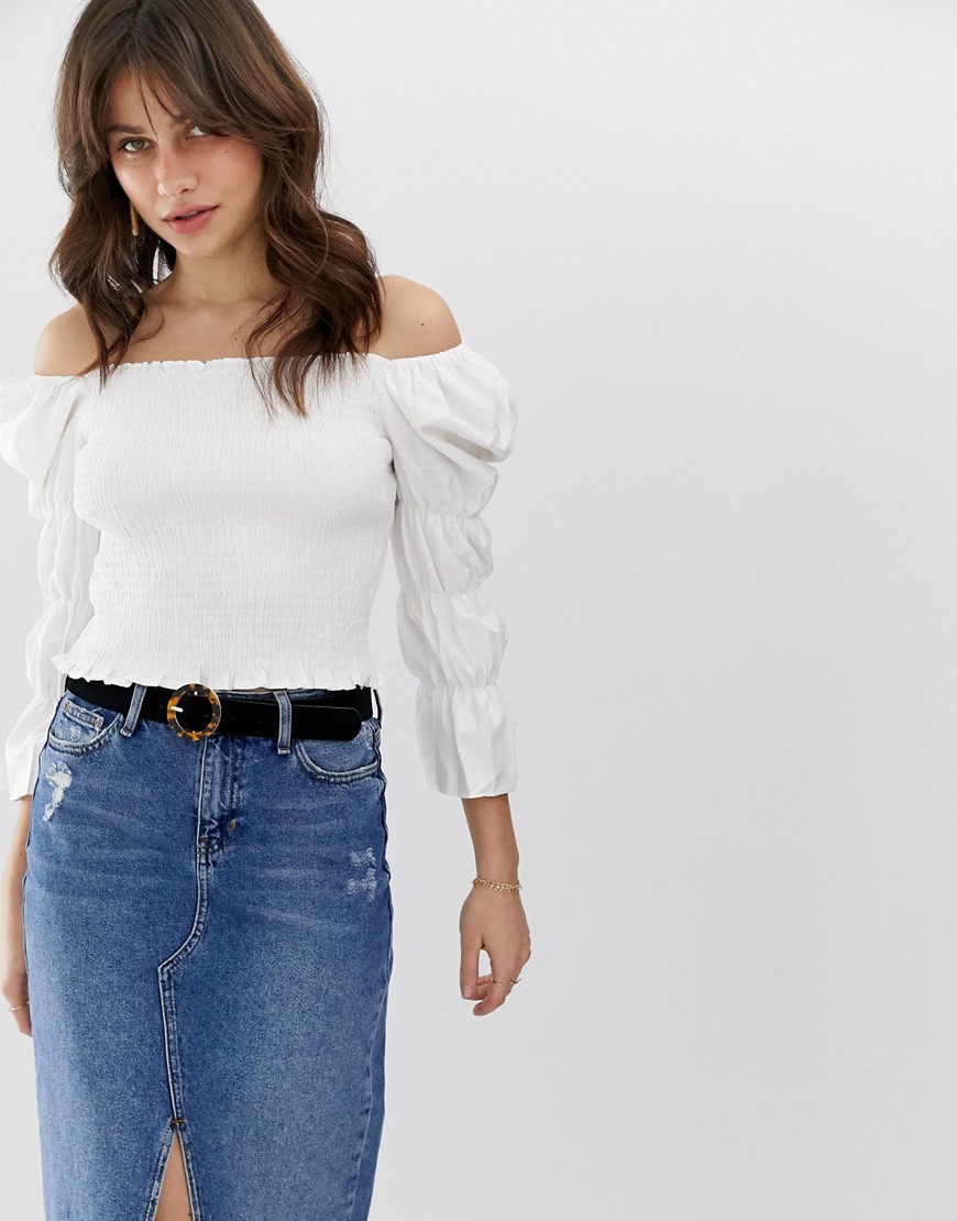 Moon River puff sleeve blouse