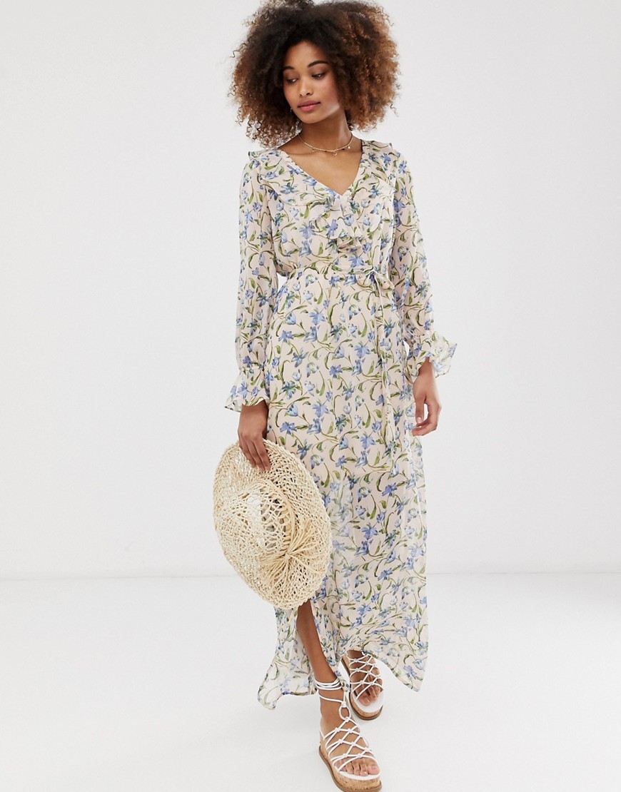 Gilli floral maxi dress with ruffle detail
