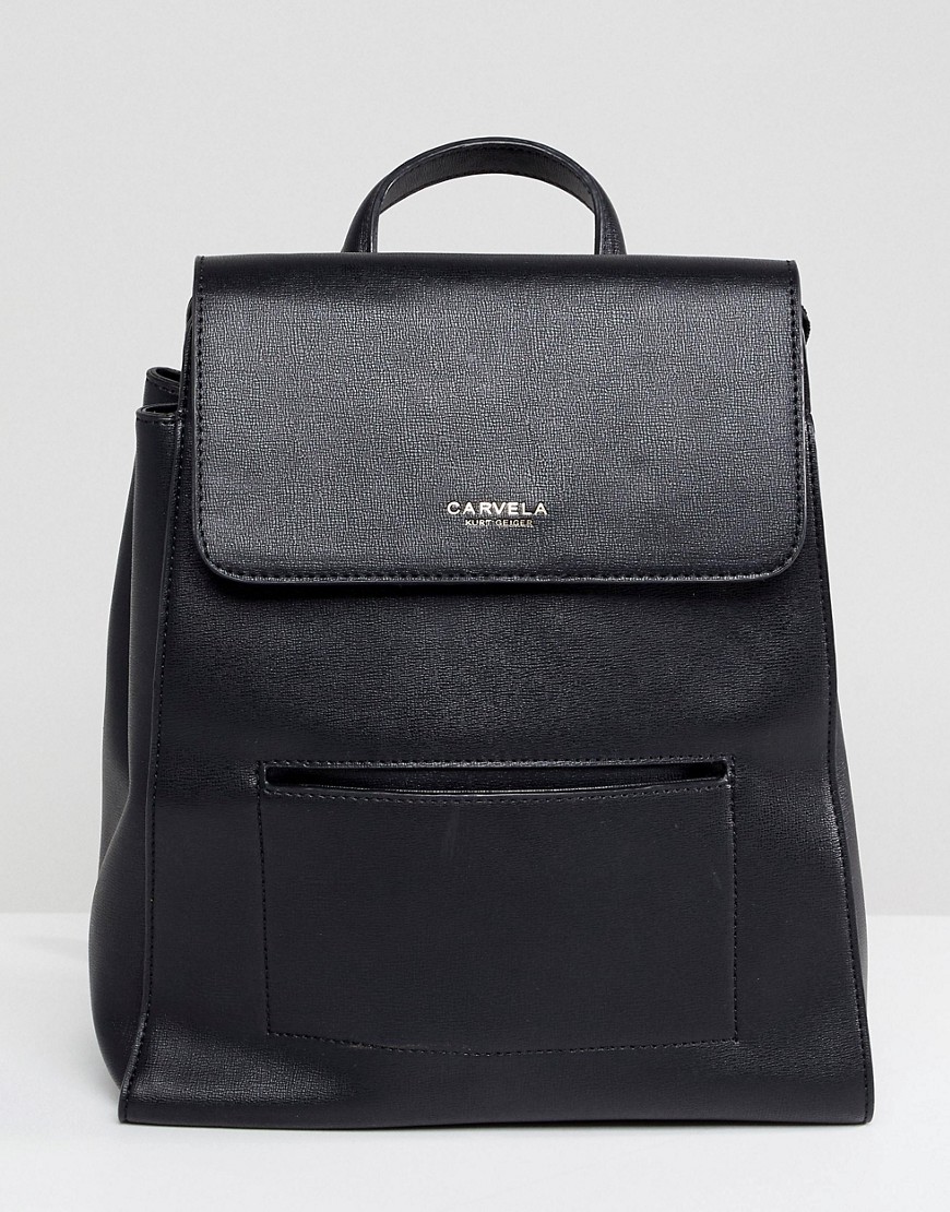 Carvela Slinky Backpack With Pocket - Black