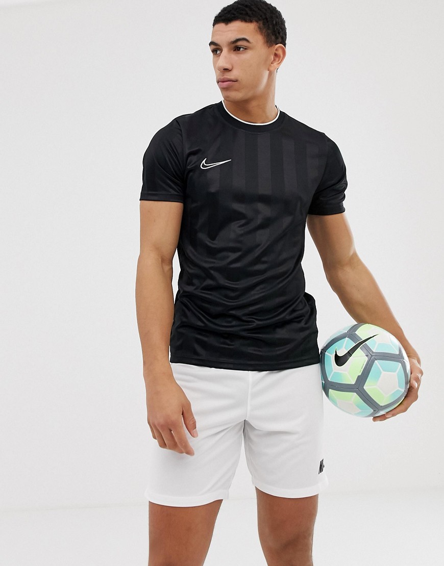 Nike Football academy stripe t-shirt in black