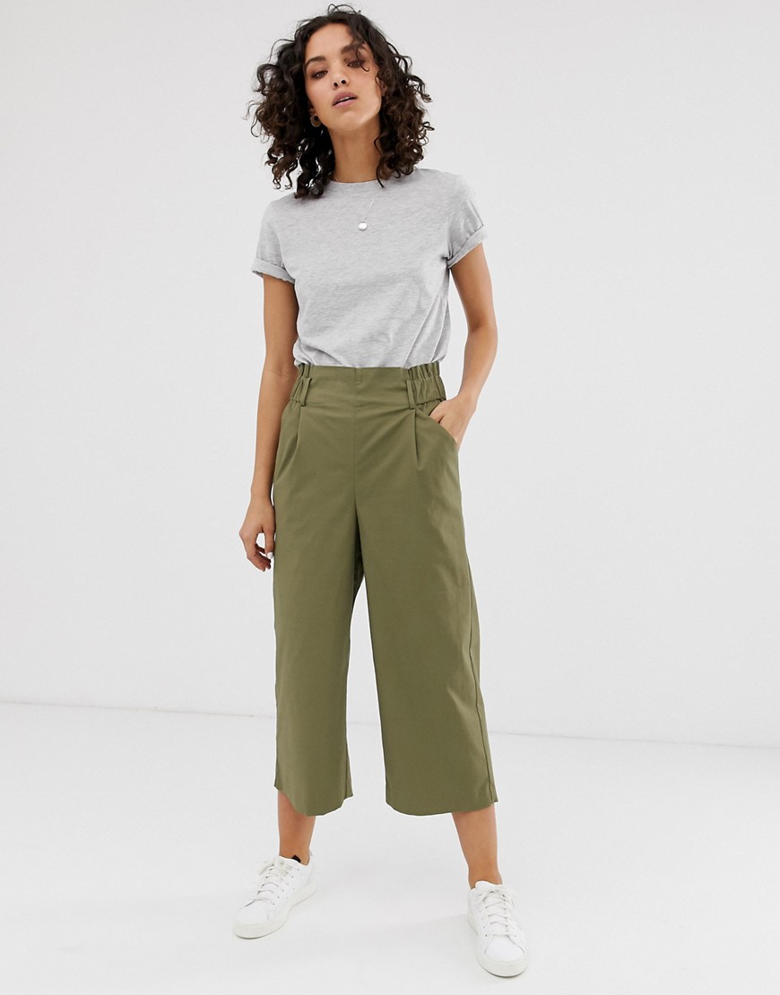 Only cropped wide leg trouser
