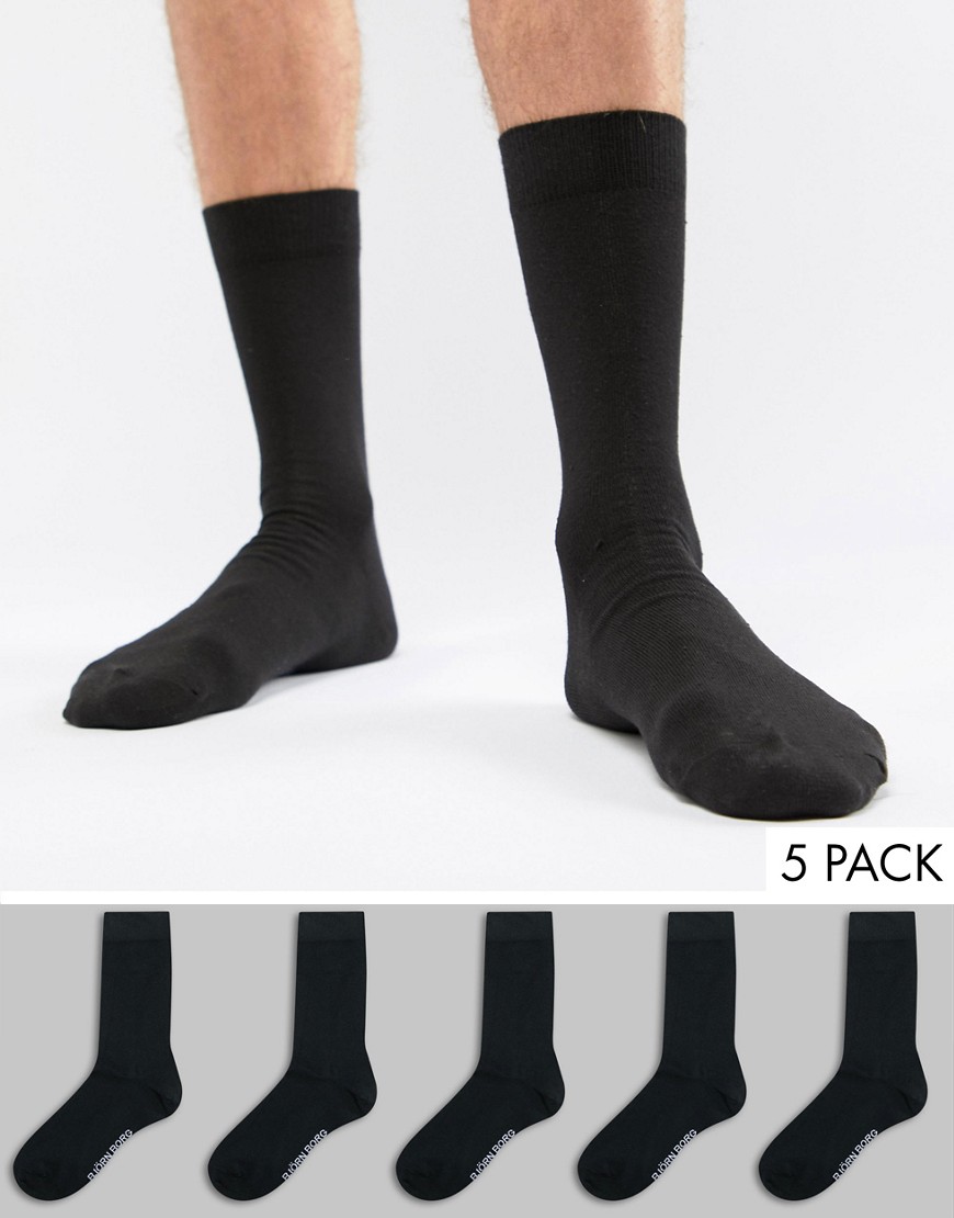 Bjorn Borg 5 Pack Socks - Black
