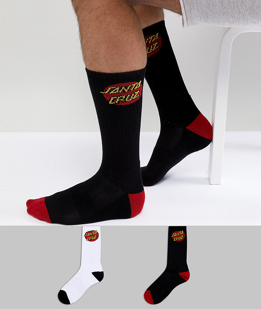 Santa Cruz Classic Dot 2 Pack Socks