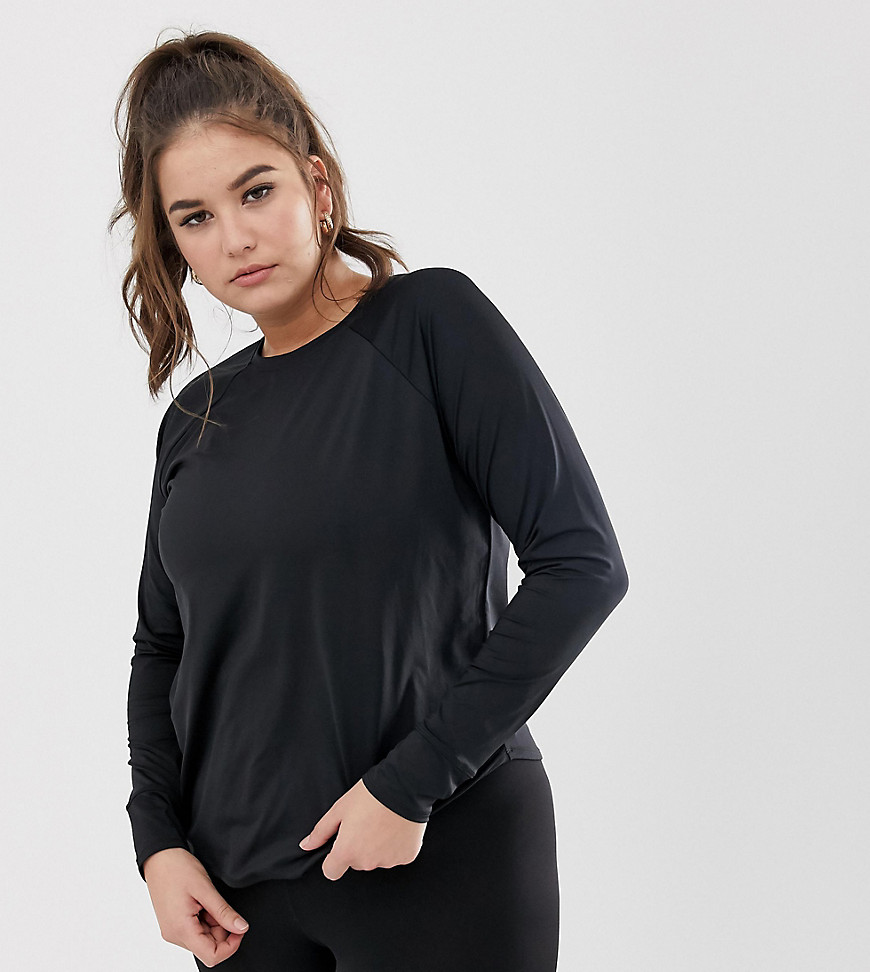 ASOS 4505 Curve training long sleeve top in loose fit