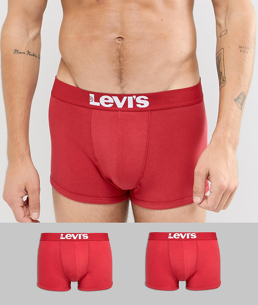 Levis Trunks 2 Pack in Red
