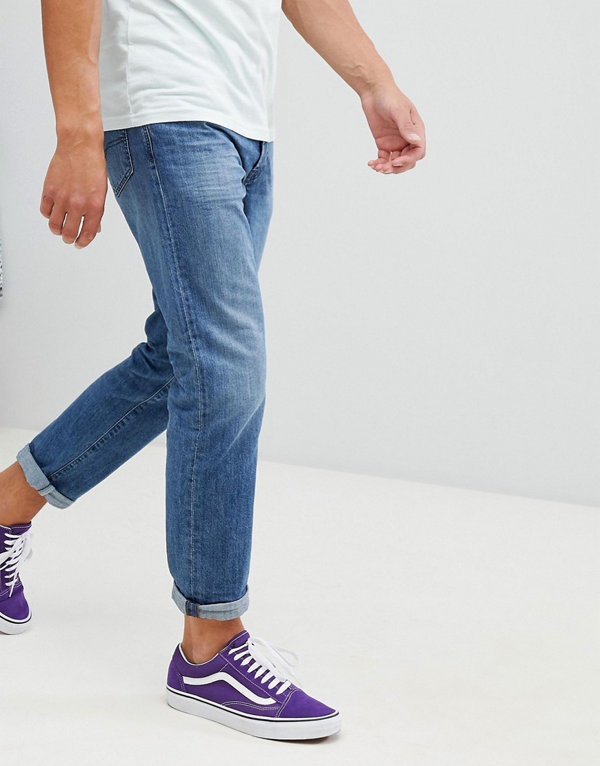 Diesel Mharky 90s slim fit jeans in 0076M darkwash