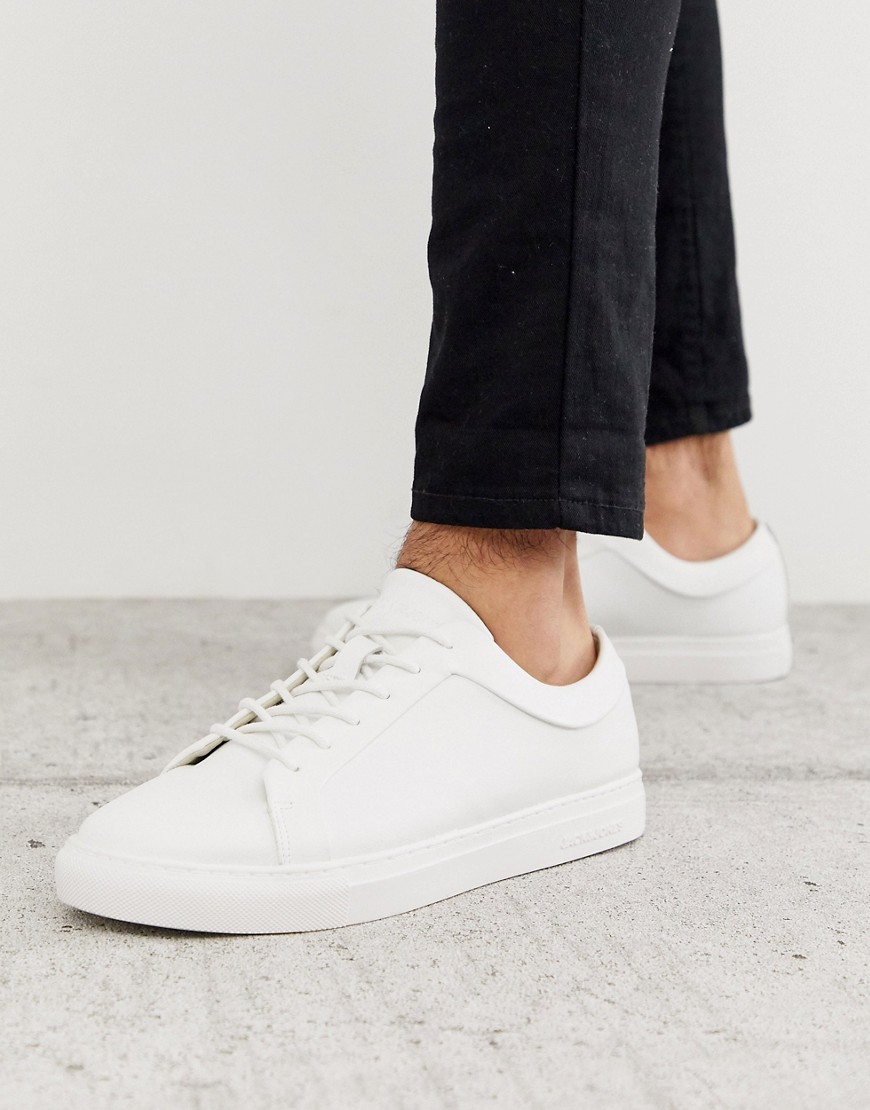 Jack & Jones classic white real leather trainer