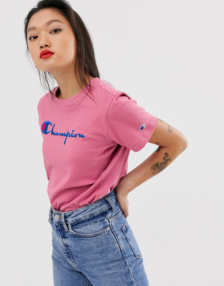 Champion reverse weave relaxed t-shirt with front script logo
