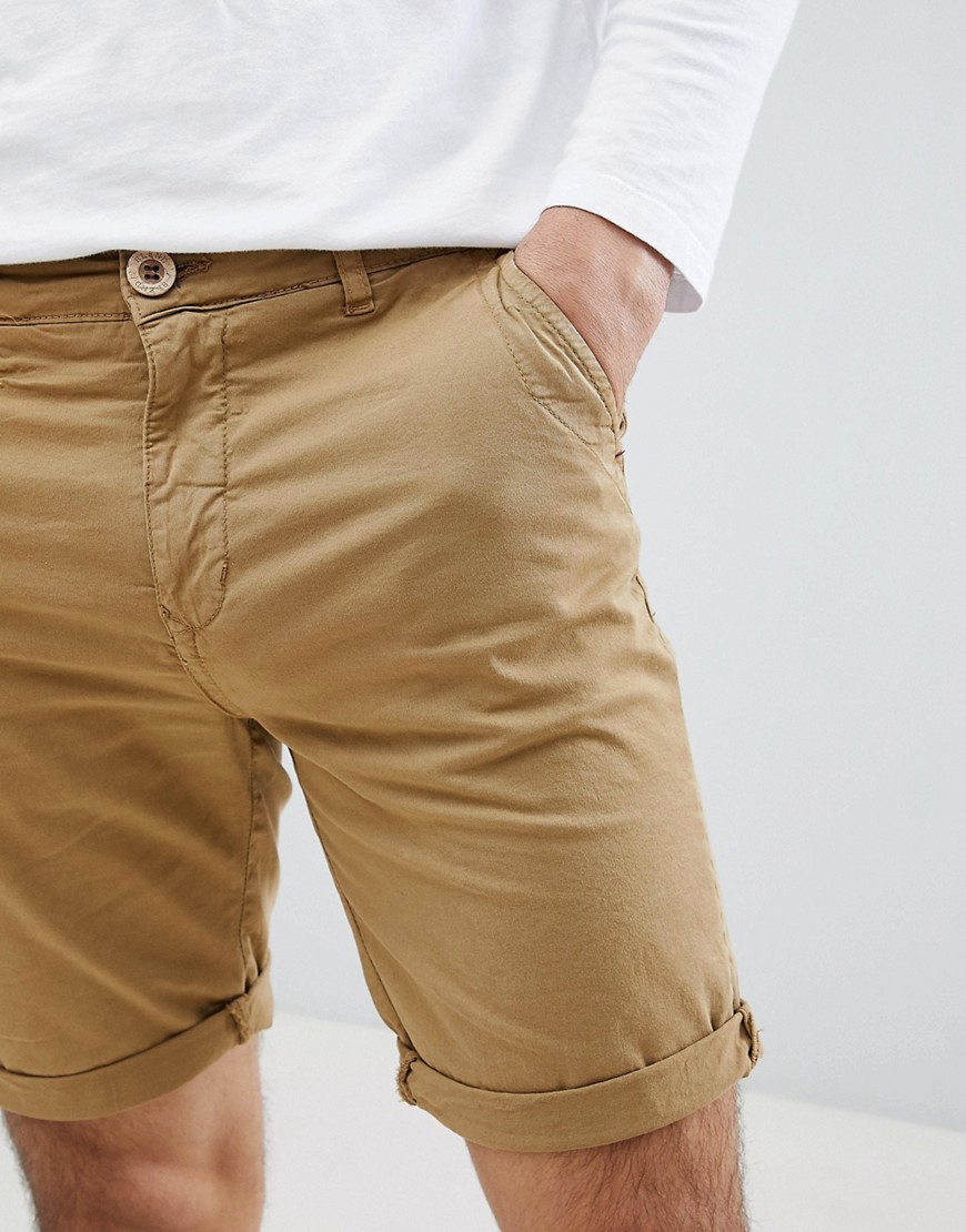Blend washed out chino shorts - 75107 sand