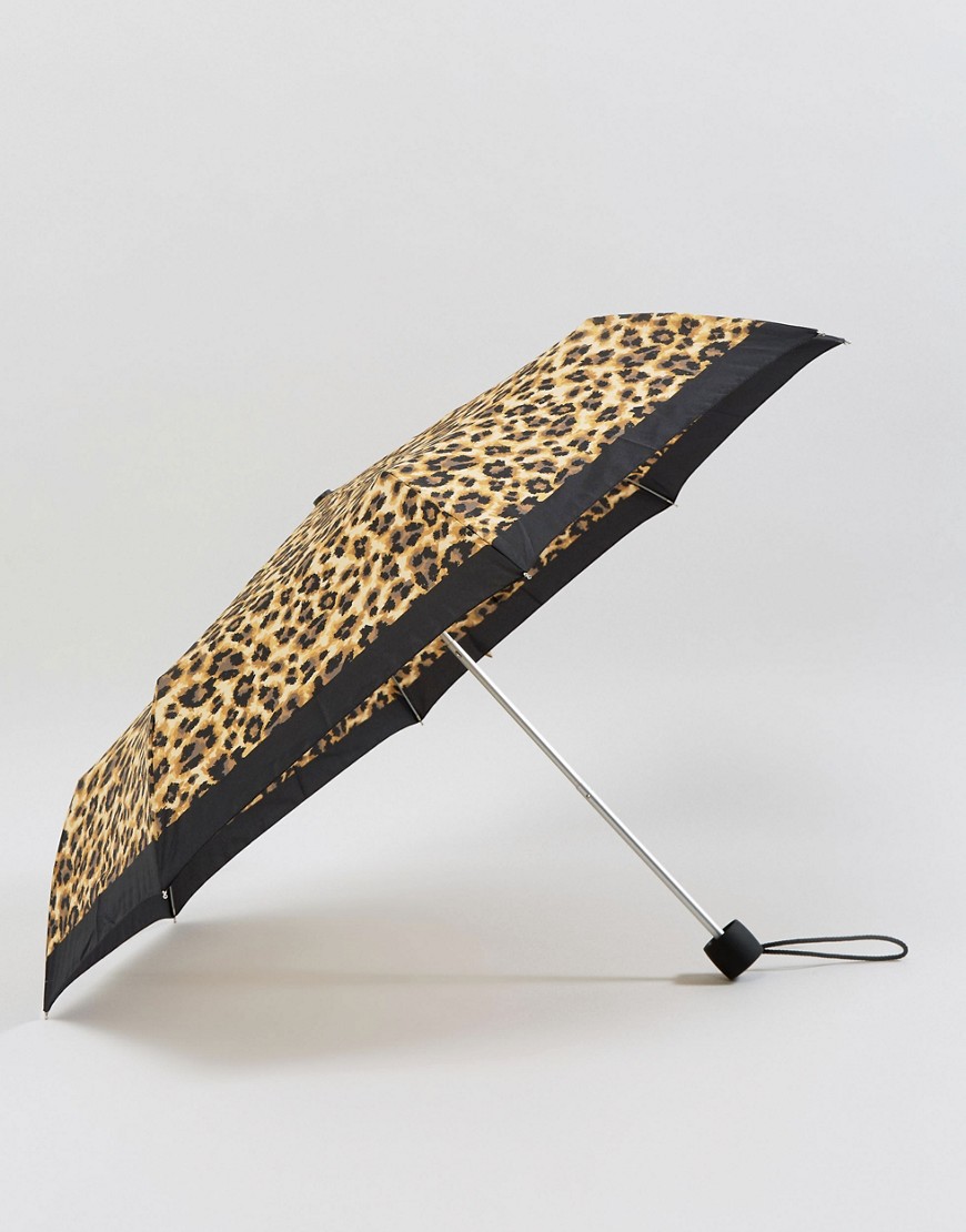 Fulton Minilite 2 Painted Leopard Umbrella - Leopard