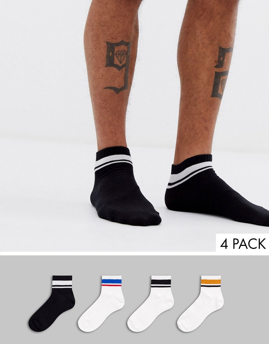 Bershka Join Life 4-pack socks with stripes