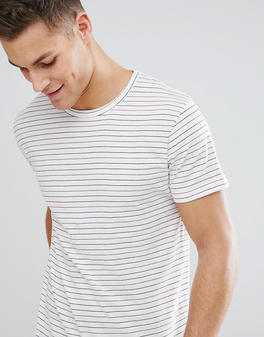 Bellfield T-Shirt With Red Stripe
