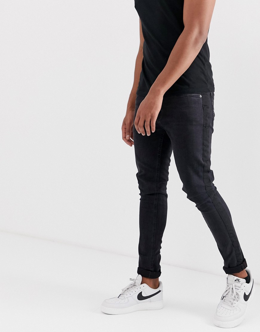 Ringspun skinny jeans with taping