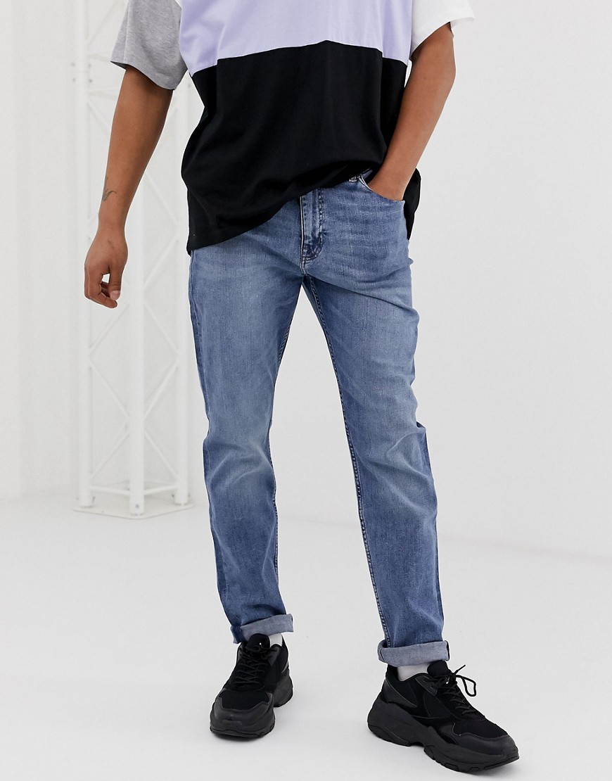 Cheap Monday audiac tapered jeans in bail blue
