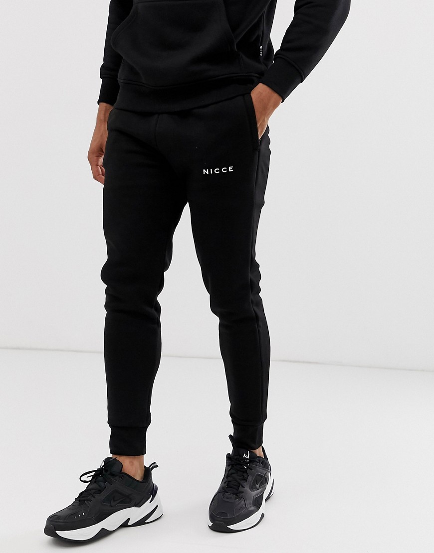 Nicce joggers in black with logo