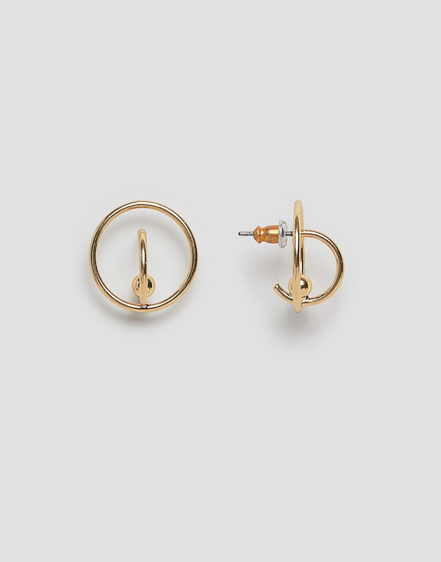 Pilgrim gold plated hoop earrings - Gold