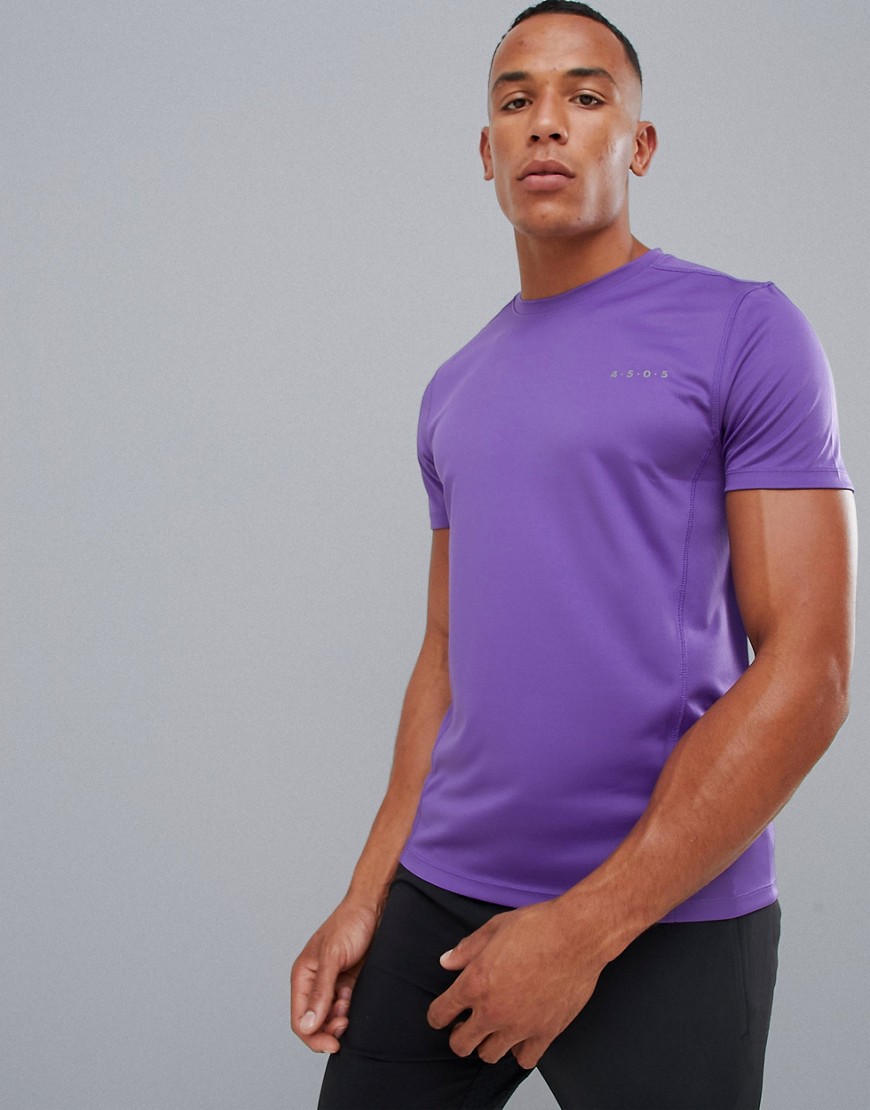 ASOS 4505 t-shirt with quick dry in purple