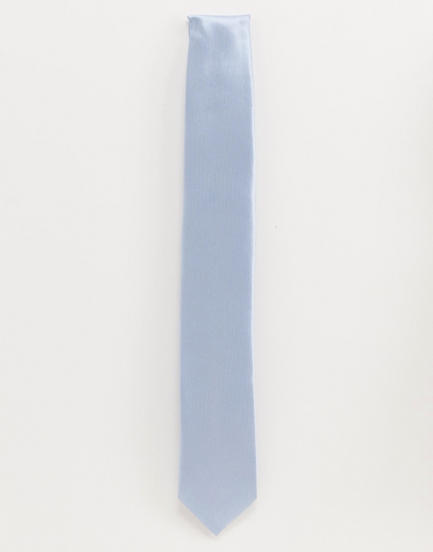Gianni Feraud Plain Dusty Blue Tie