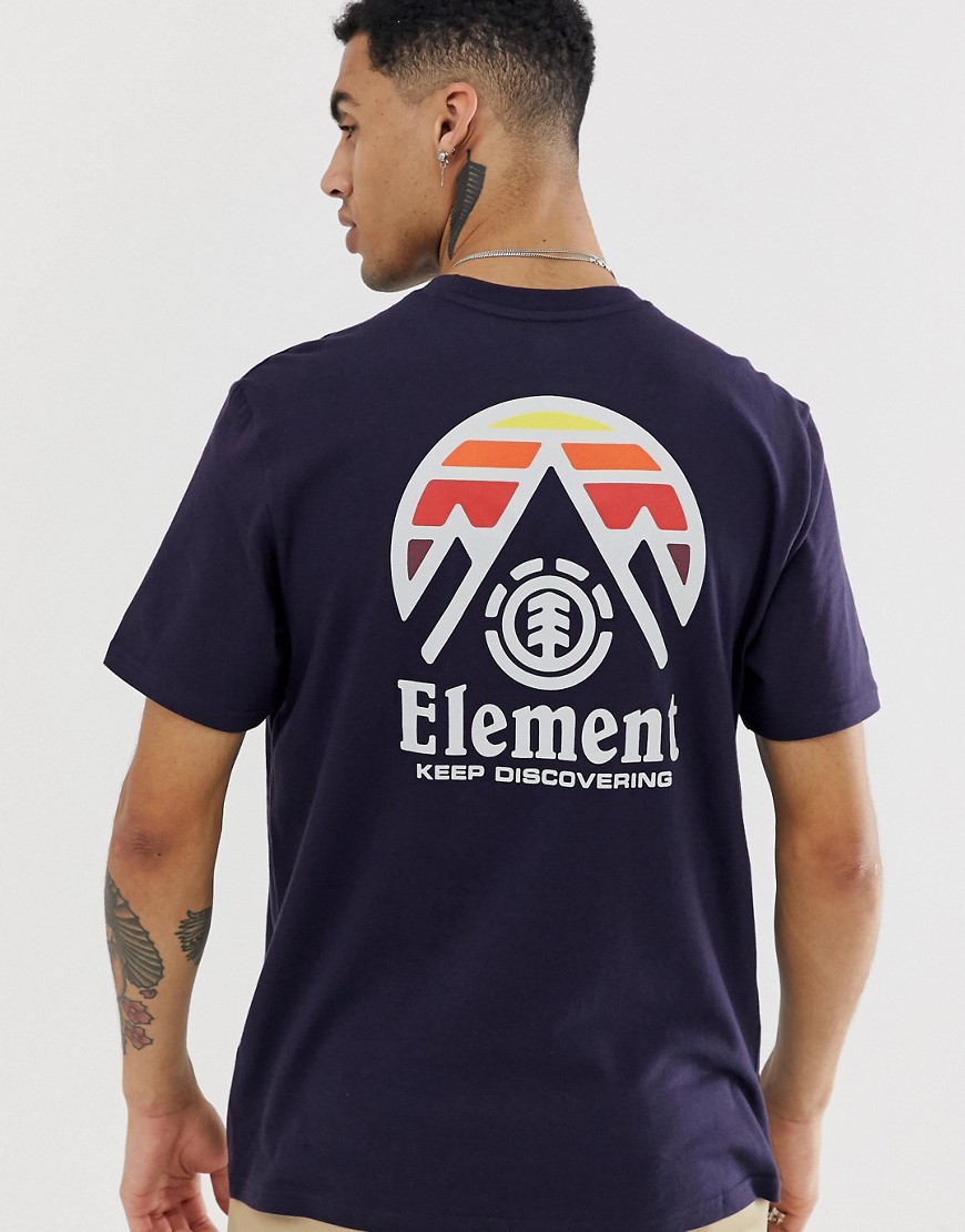 Element Tri Tip t-shirt in navy