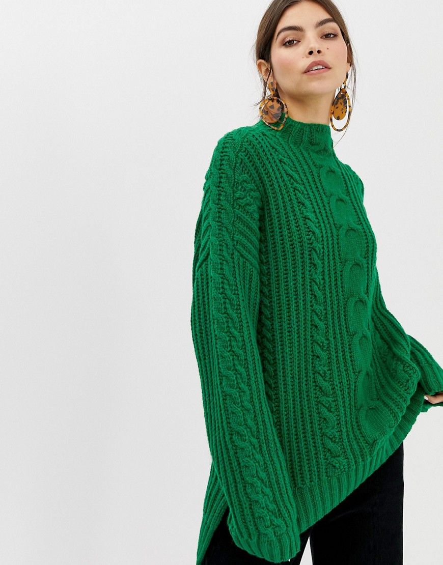 Whistles Limited chunky cable knit jumper