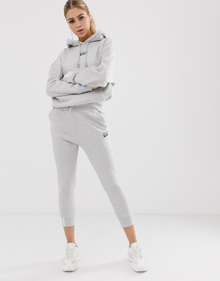 adidas Originals RYV cuffed joggers in grey