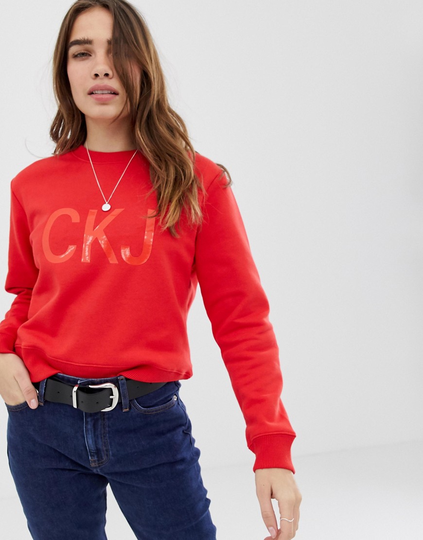 Calvin Klein Institutional vinyl logo sweatshirt