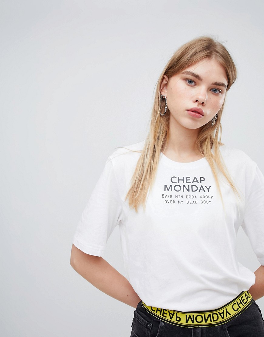 Cheap Monday chest logo t-shirt