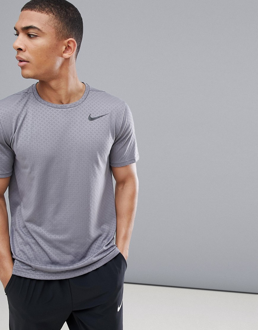 Nike Training Breathe Vent T-Shirt In Grey 886742-036 - Grey
