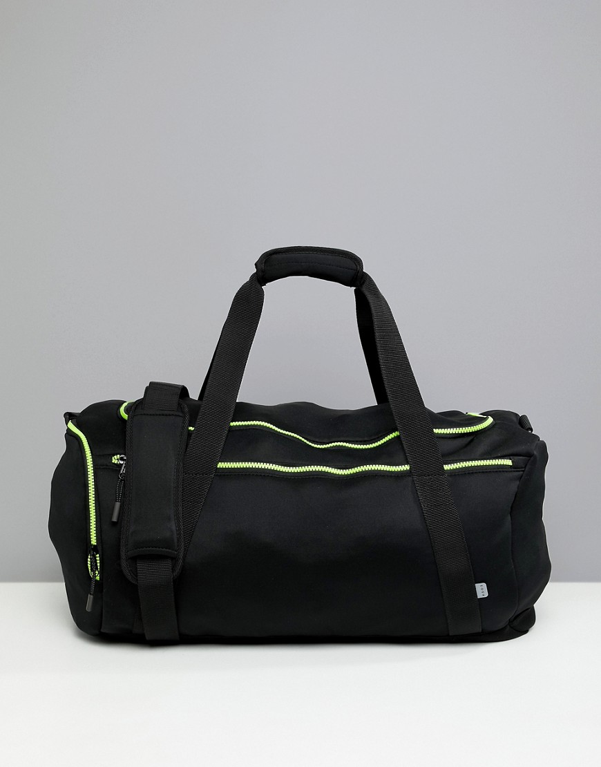 ASOS 4505 holdall with neon trims