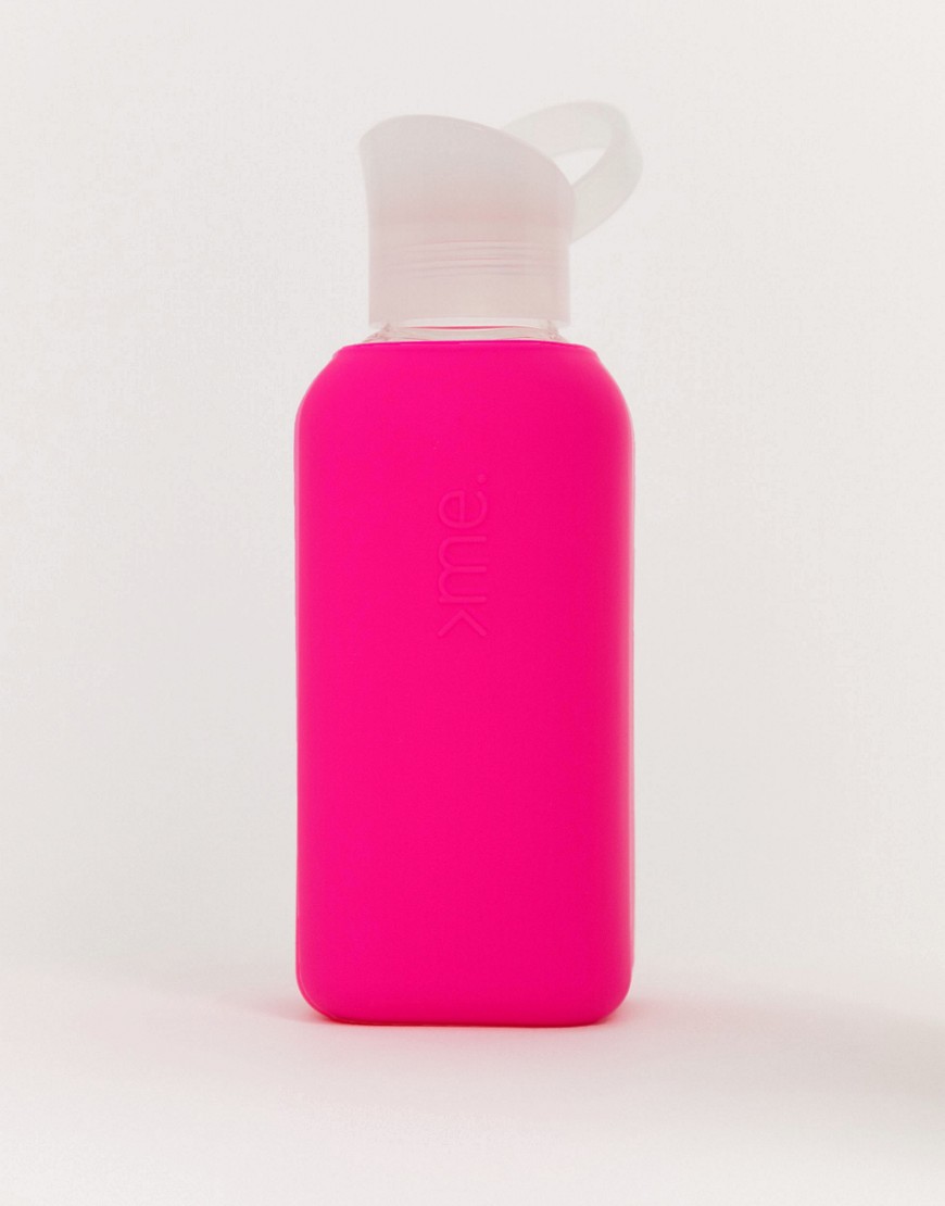 Squire me pink glass water bottle