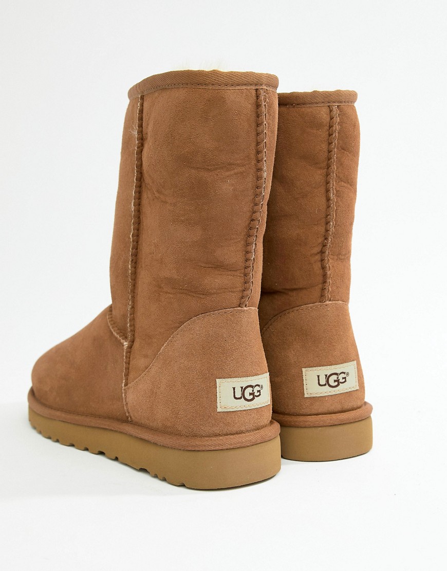 UGG Classic short boots in chestnut suede - Brown