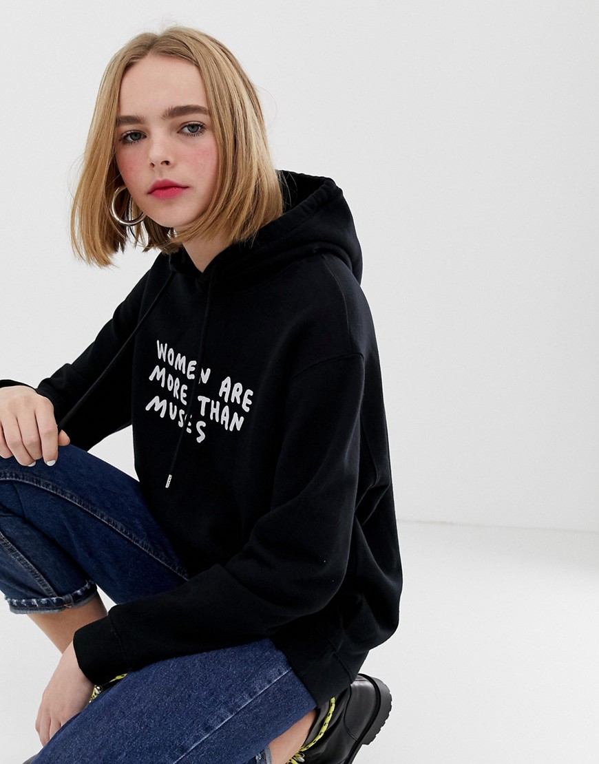 House Of Holland Amber muses slogan hoodie