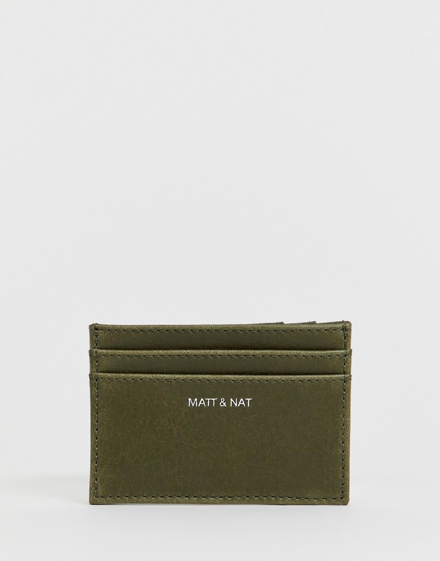 Matt & Nat card holder in olive