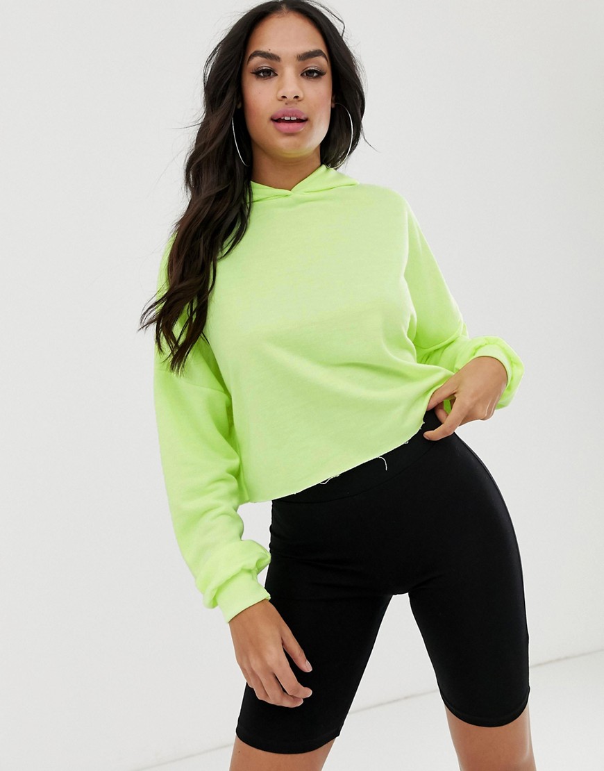 ASOS DESIGN oversized hoodie in neon lime