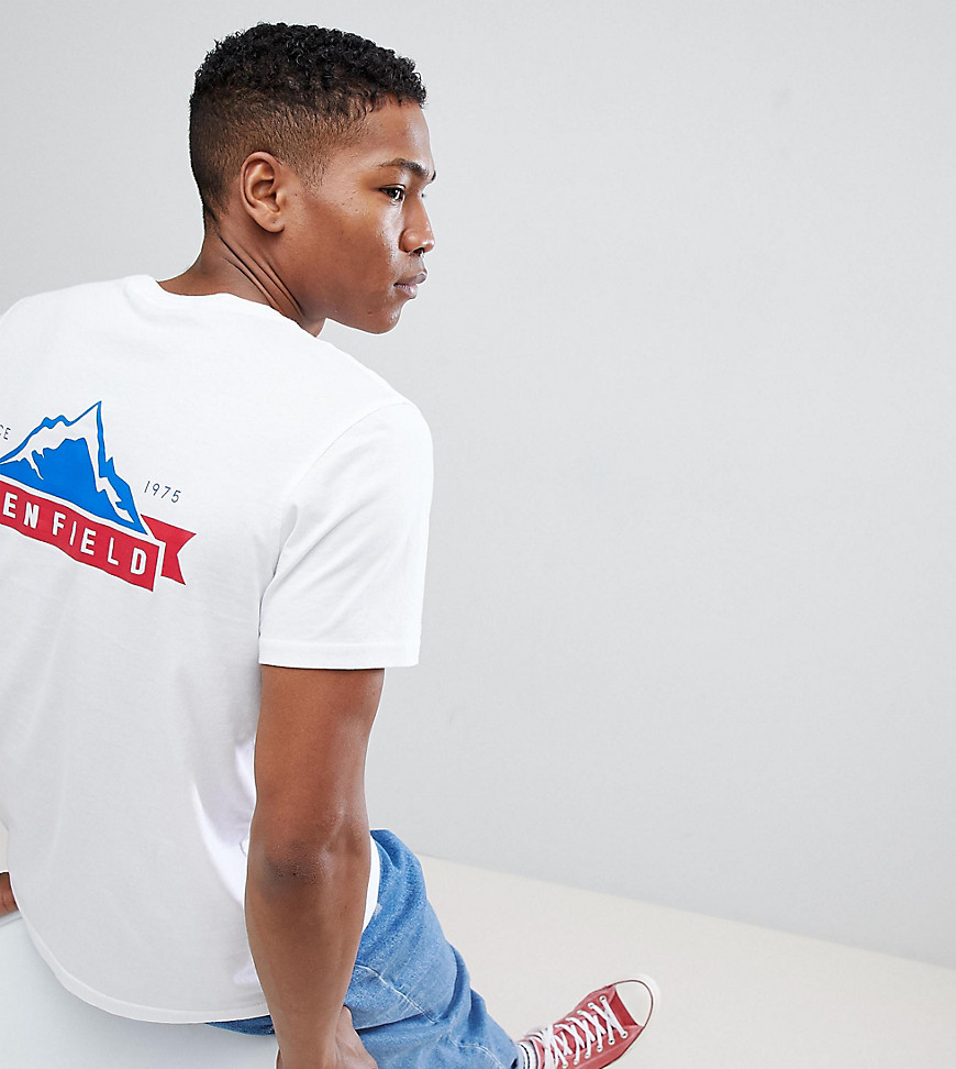 Penfield Mountain Back Logo Print T-Shirt EXCLUSIVE in White - White