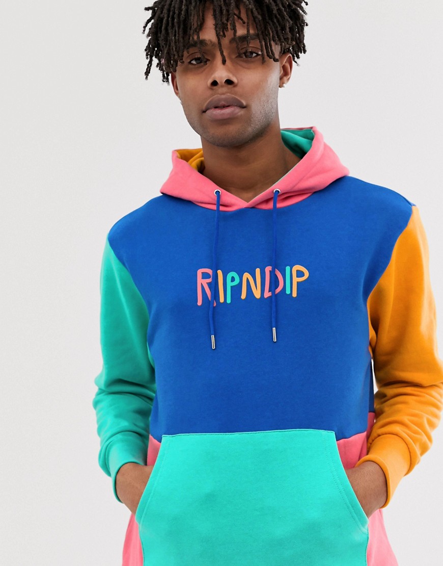 RIPNDIP Colour Block Multi Panel hoodie