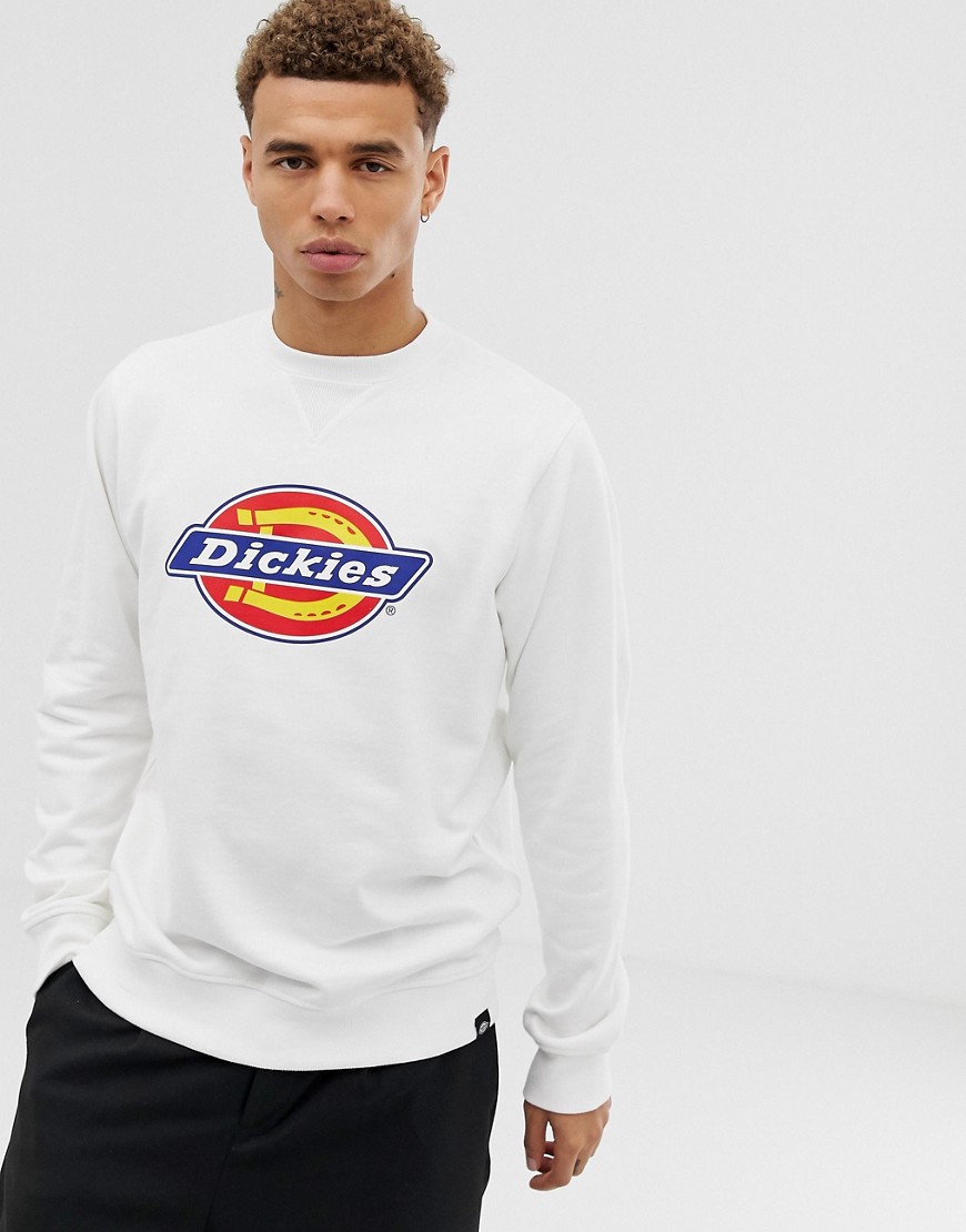 Dickies Harrison sweatshirt with large logo in white