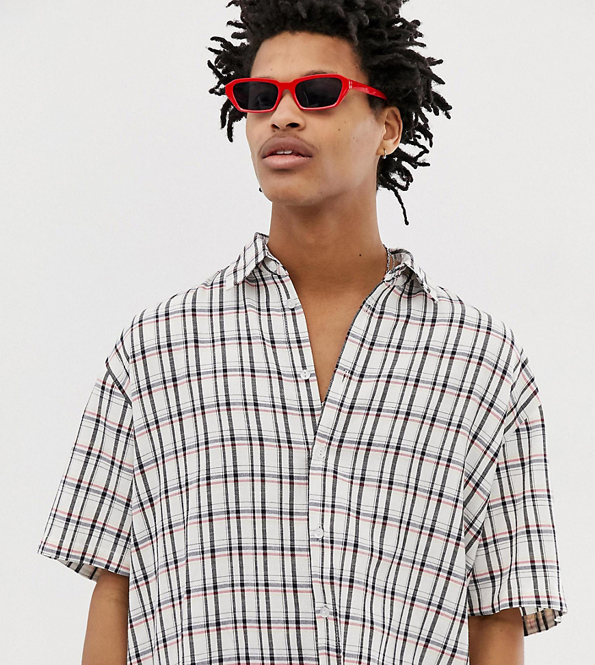 Milk It Vintage oversized check shirt co-ord