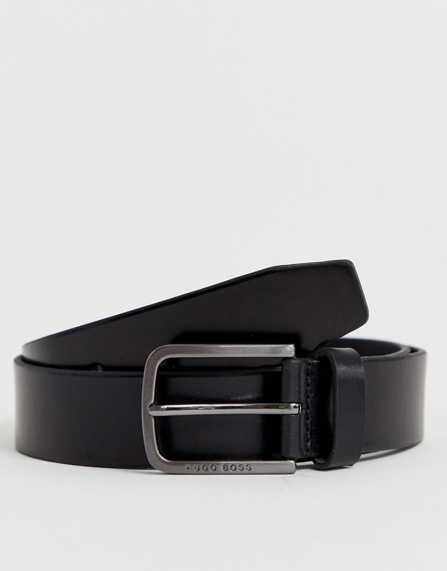 BOSS Serafy leather belt in black