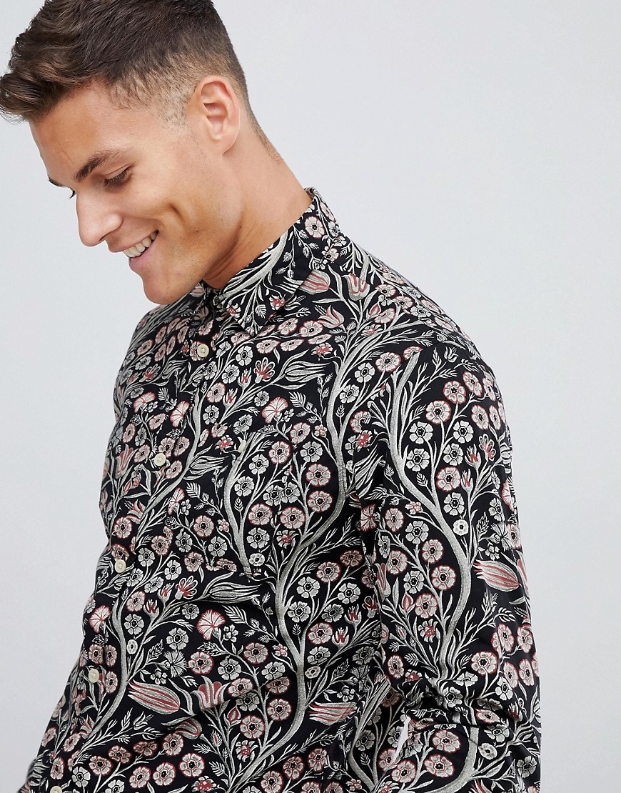 Jack & Jones Premium Smart Shirt In Slim Fit Floral Print
