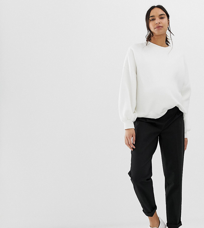 ASOS DESIGN Maternity chino trousers with under the bump waistband