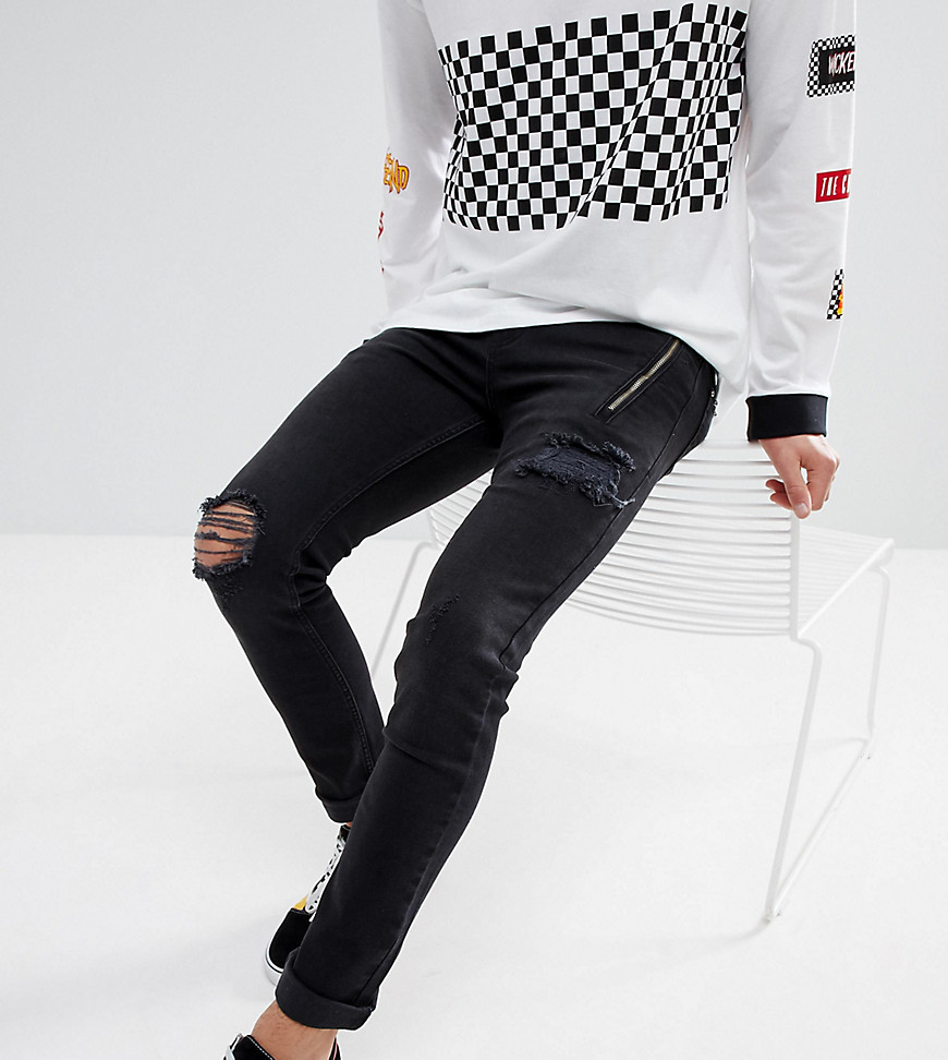 Just Junkies Skinny Jeans With Studs and Zip