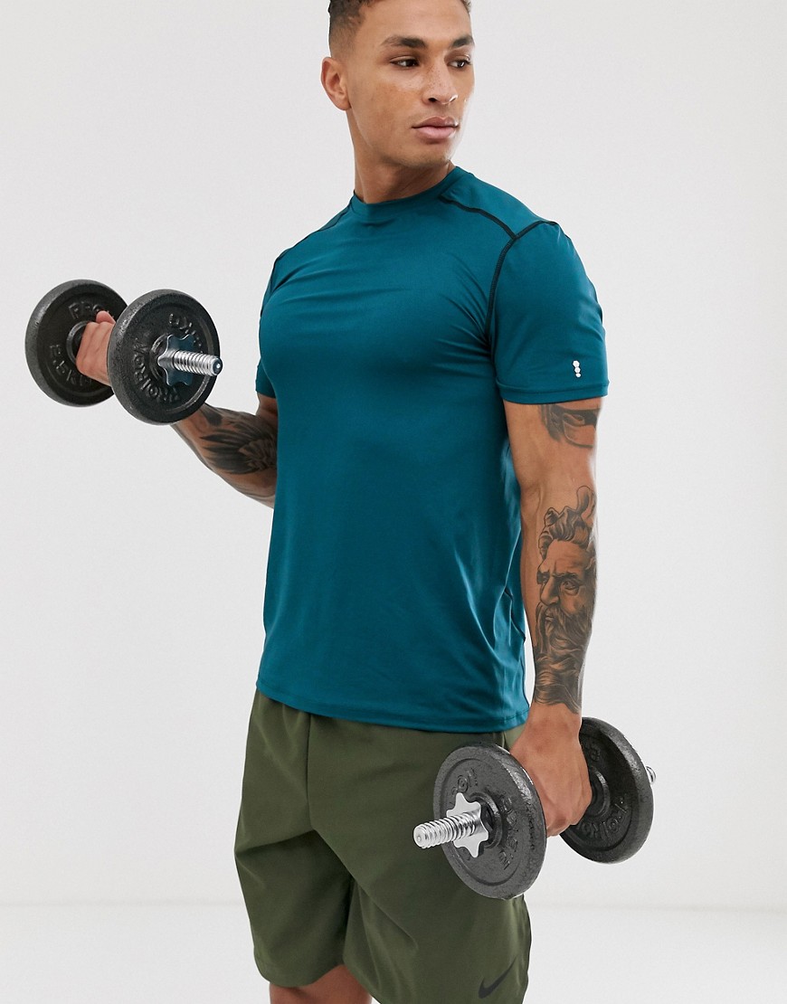 New Look SPORT stretch t-shirt in Teal