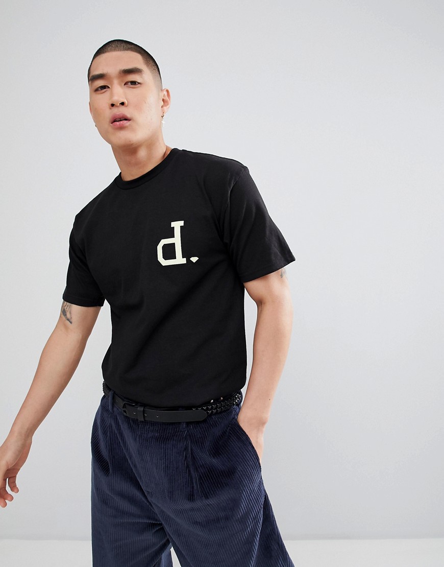 Diamond Supply initial logo print t-shirt in black