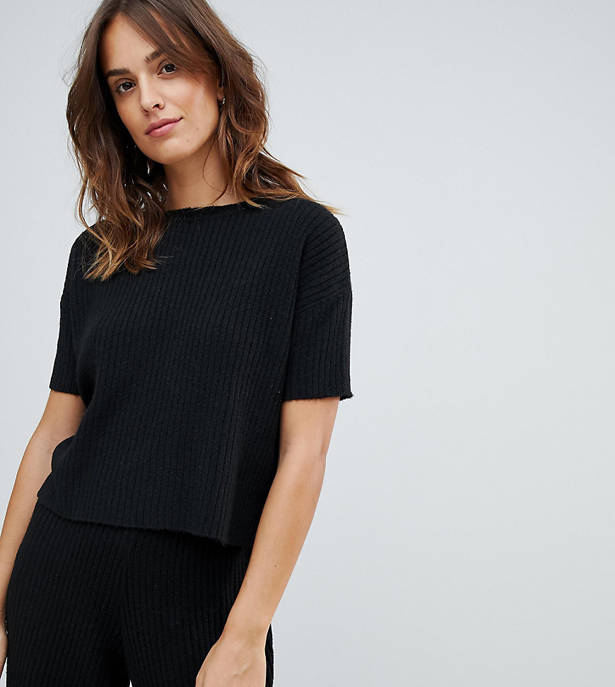 Micha Lounge knitted t-shirt in soft rib co-ord