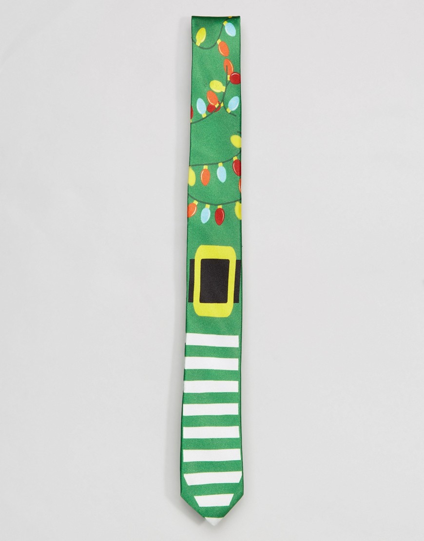 SSDD Christmas Elf Tie - Green