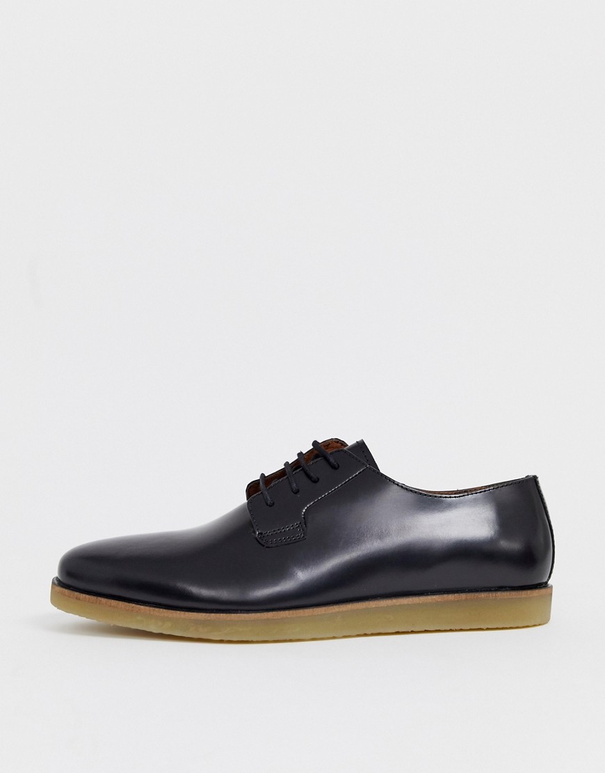 Zign chunky lace up shoes in black