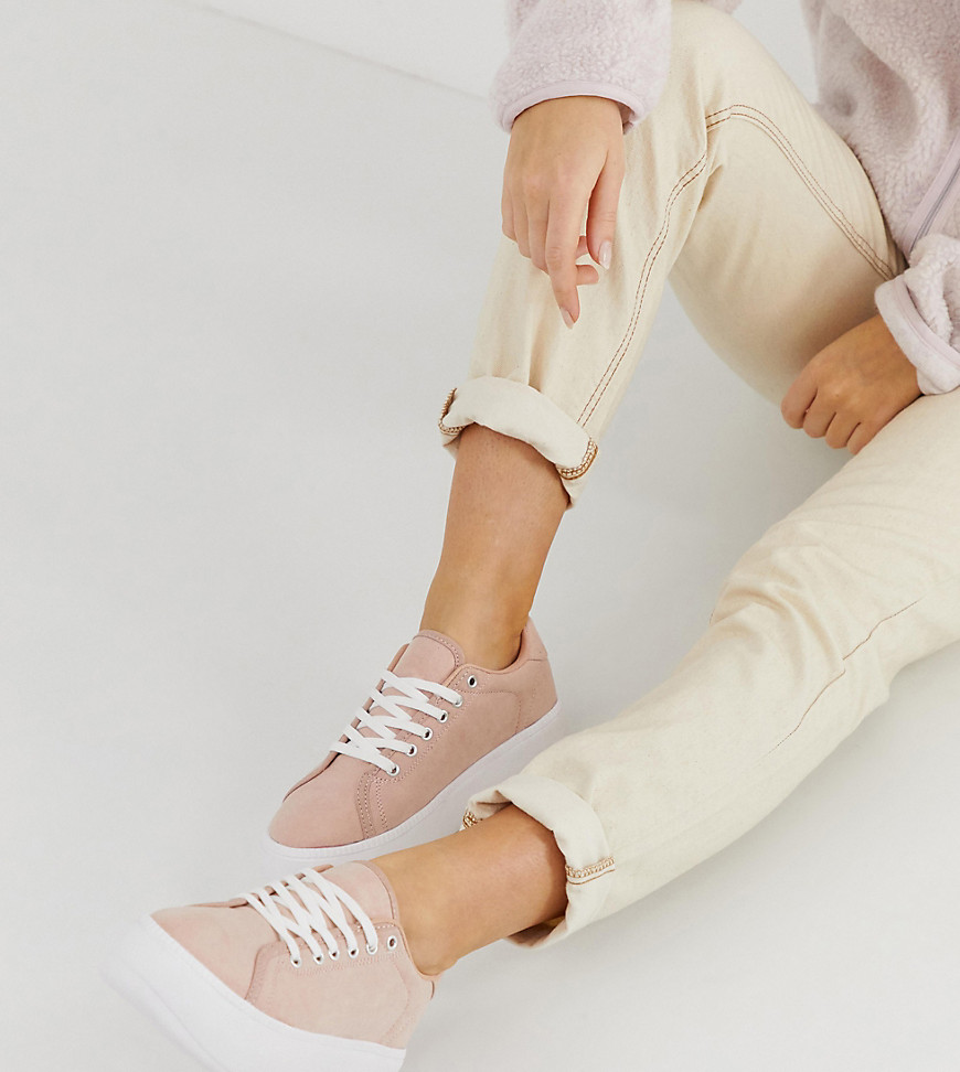 Truffle Collection wide fit flatform trainers