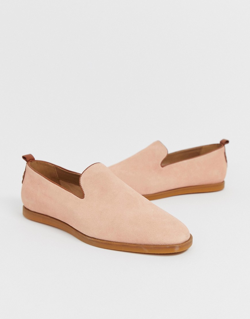 H By Hudson Parker summer loafers in pink suede